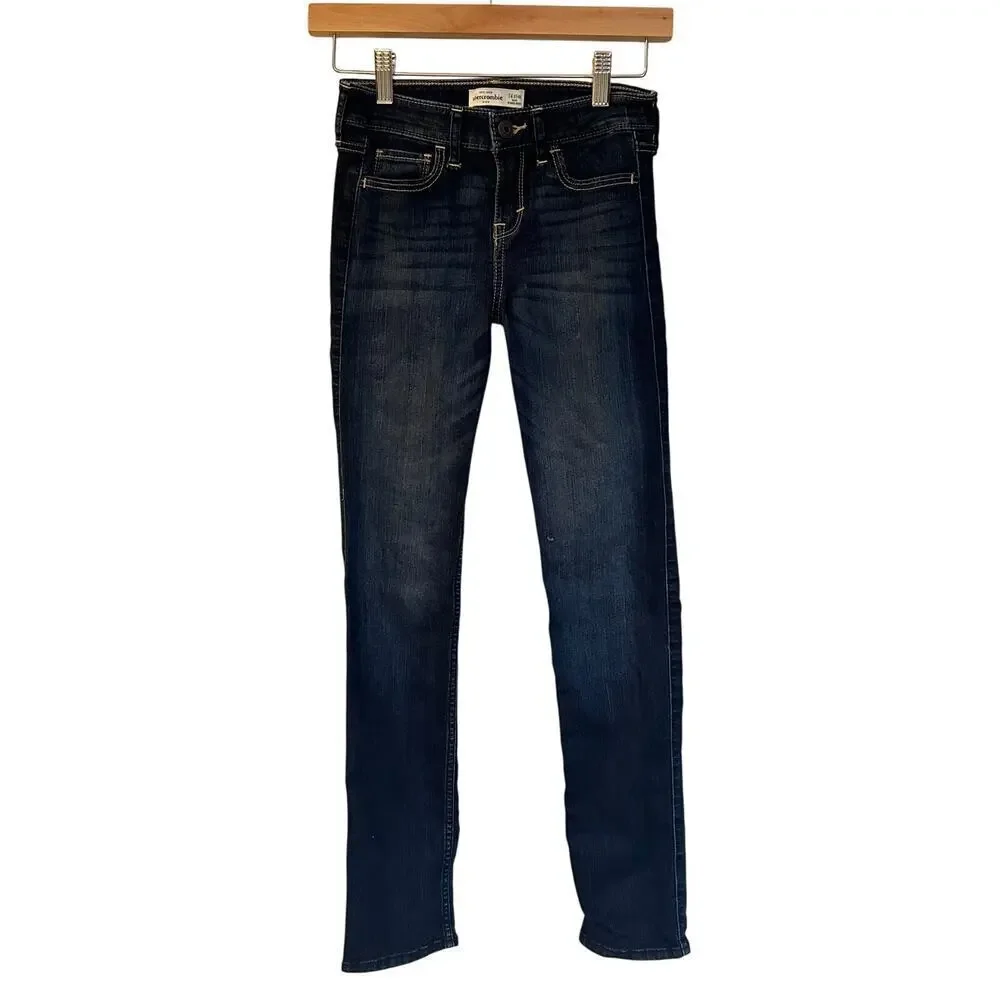 Abercrombie Skinny Jeans sz 14 Slim Dark Wash Girl's Skinny jeans
